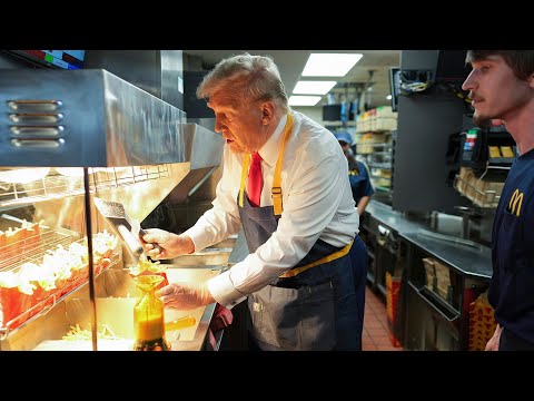 WATCH | Donald Trump cooks French fries, serves customers at Pennsylvania McDonalds