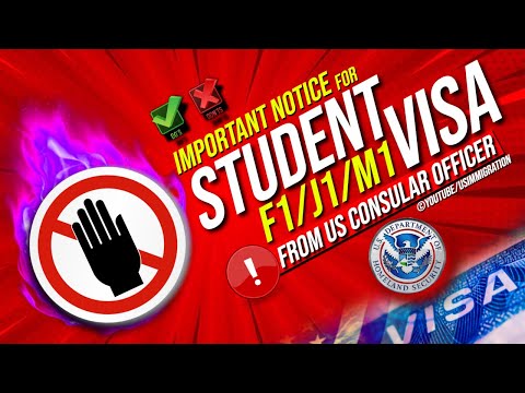 US F1 Student Visa Holders (current &amp; future): Important 2023/24 Notice from US Consular officer