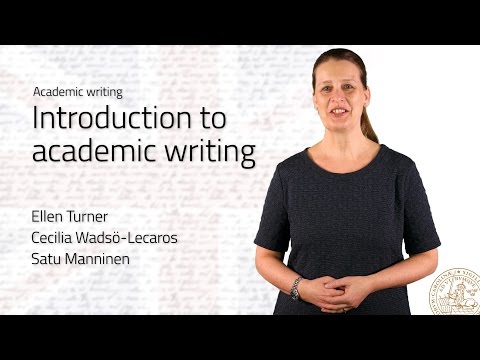 Introduction to Academic Writing