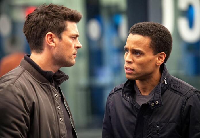 Karl Urban in Michael Ealy v seriji Almost Human