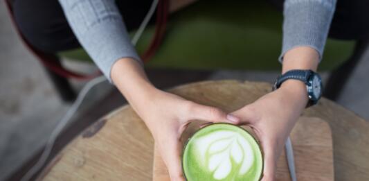 matcha latte, hot, matcha