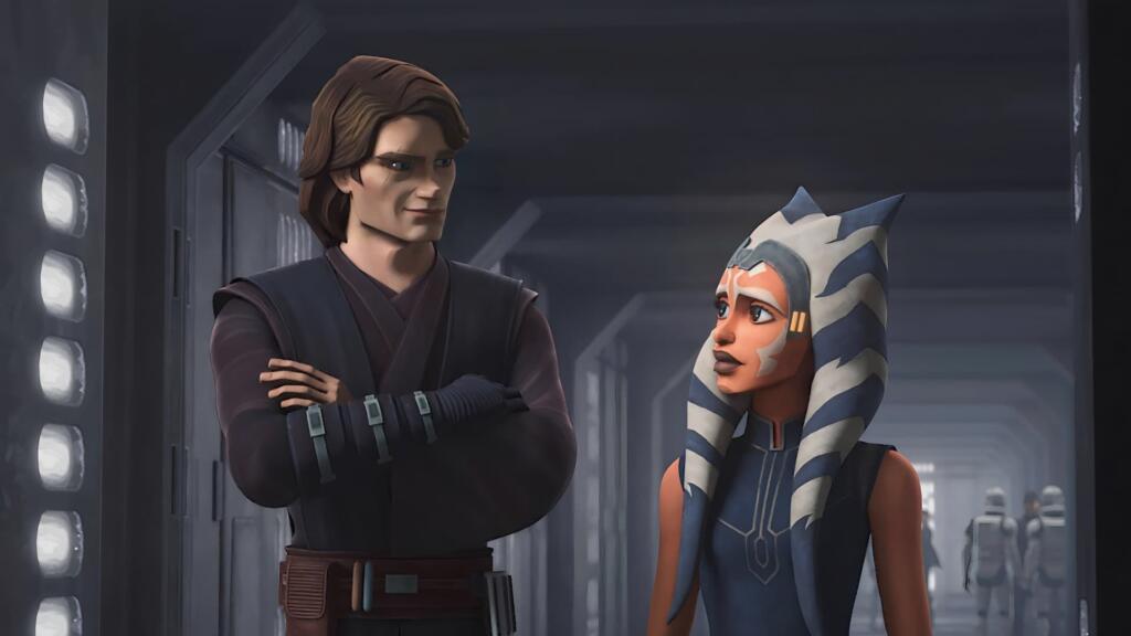 Anakin in Ahsoka v animirani seriji Vojna klonov