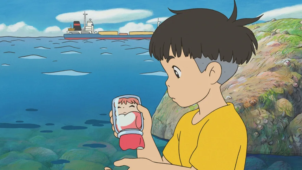 Sosuke reši Ponyo iz steklenice