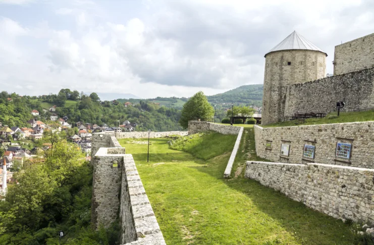 City of Travnik seen from the fortress, Bosnia and Herzegovina