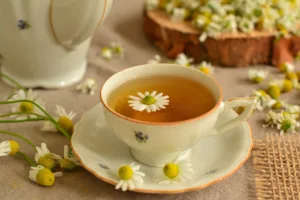 tea, beautiful flowers, herbs