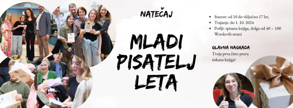 Natečaj Mladi pisatelj leta 2024