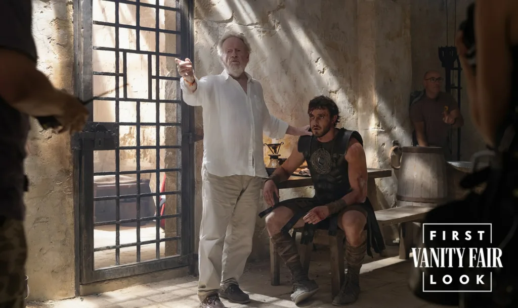 Ridley Scott med snemanjem filma Gladiator 2