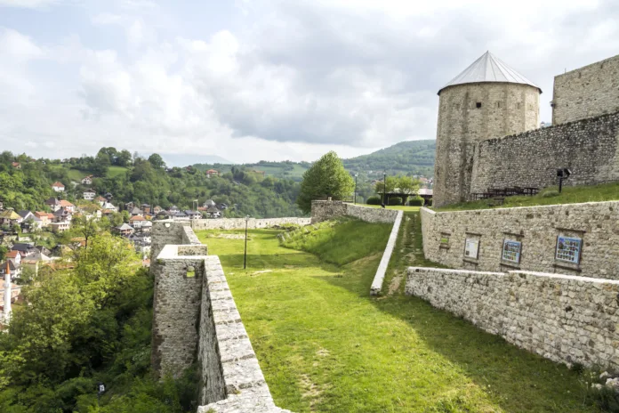 City of Travnik seen from the fortress, Bosnia and Herzegovina