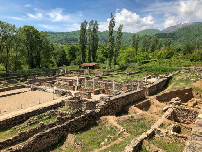 Excavations at Heraclea Lyncestis, ancient Greek city later ruled by Romans