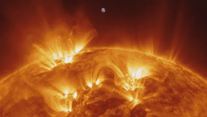 Solar:  https://www.nasa.gov/mission_pages/sdo/videos/index.html
Earth:  https://earthobservatory.nasa.gov/resources/blogs/earthday_day_lrg.jpg