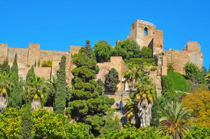 "a view of Alcazaba of Malaga, in Malaga, Spain"