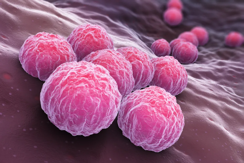 Chlamydia trachomatis, an obligate intracellular human pathogen, is one of four bacterial species in the genus Chlamydia. 3D illustration