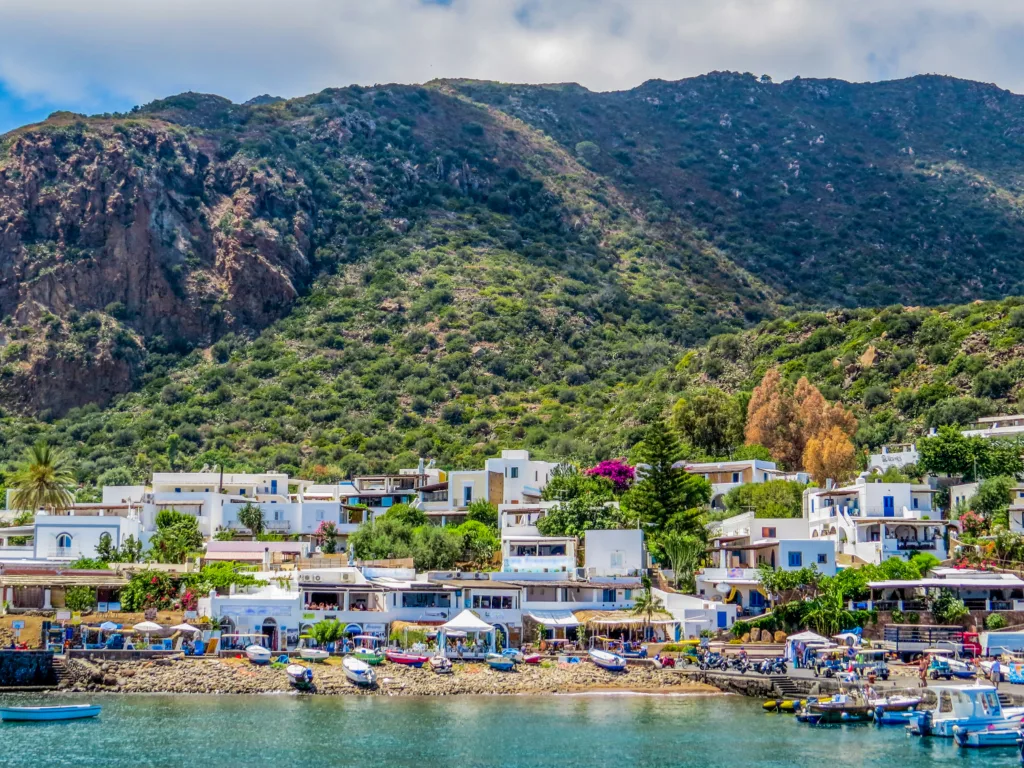 Summer view of the island of Panarea, Aeolian Islands, Italy