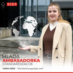 Mlada ambasadorka standardizacije Hana Knez