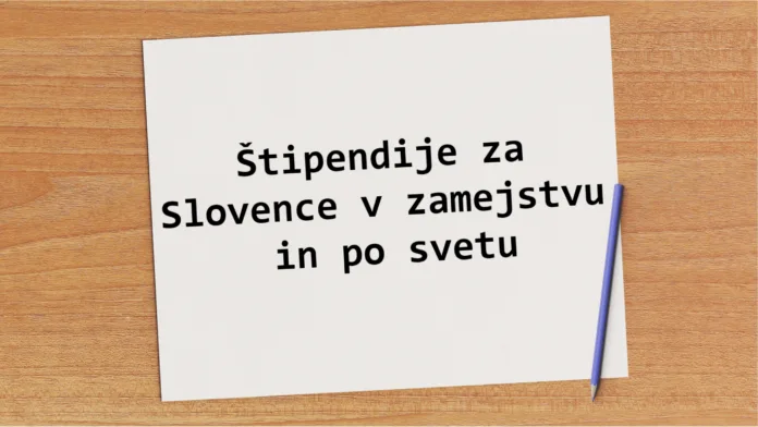 Štipendije za Slovence v zamejstvu in po svetu