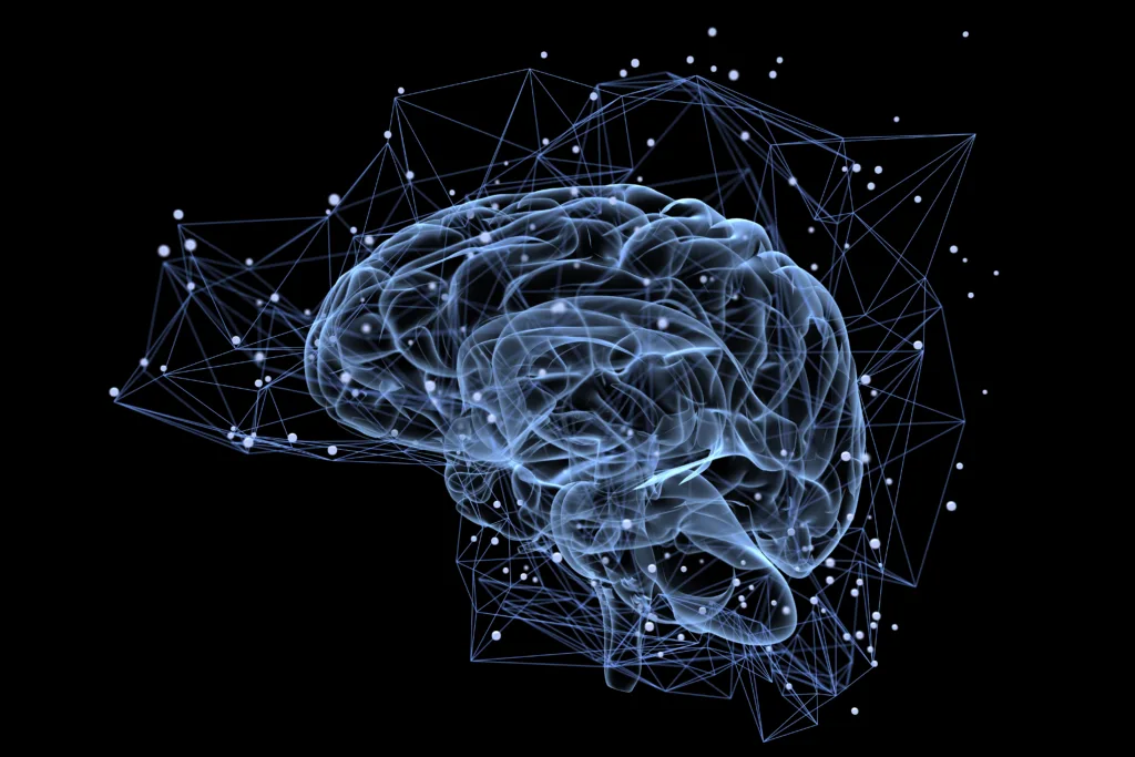 Illustration of the thought processes in the brain