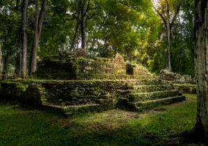 Ruins of residential area of Mayan Ruins - Copan Archaeological Site, Honduras