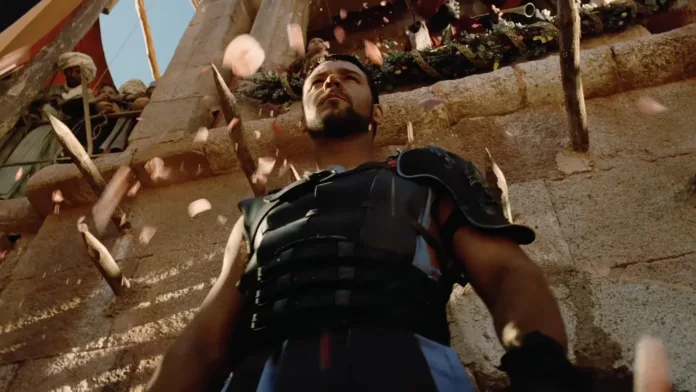 Russell Crowe v filmu Gladiator