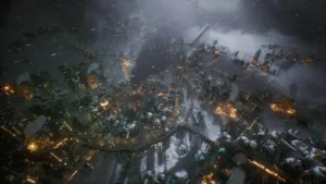 Gameplay igre Frostpunk 2.